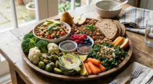 Image of a Platter of High Fiber Foods